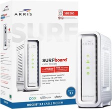 ARRIS SURFboard SB8200 DOCSIS 3.1 Multi  Gig Cable Modem  2 -1Gbps Ethernet Port