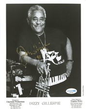 Dizzy Gillespie AUTOGRAPH Signed Jazz Trumpeter Autographed 8x10 Photo ACOA Dizzy Gillespie AUTOGRAPH Signed Jazz Trumpeter Autographed 8x10 Photo ACOA