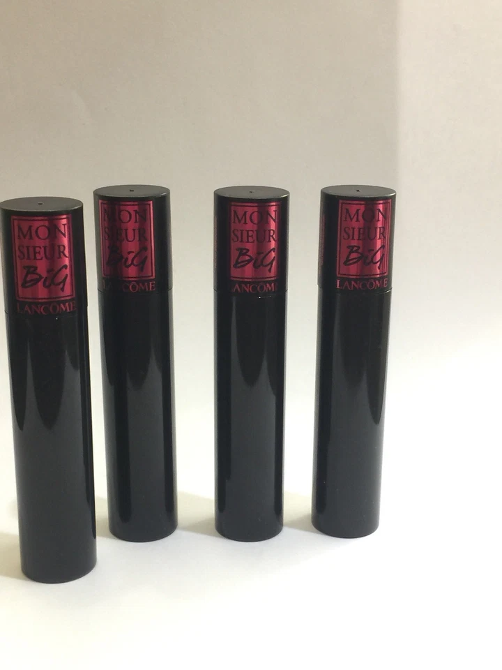 4 LANCOME MONSIEUR MÁSCARA GRANDE NEGRA Viaje 0.06 OZ MINI Nuevo a granel Foto 2 de 3