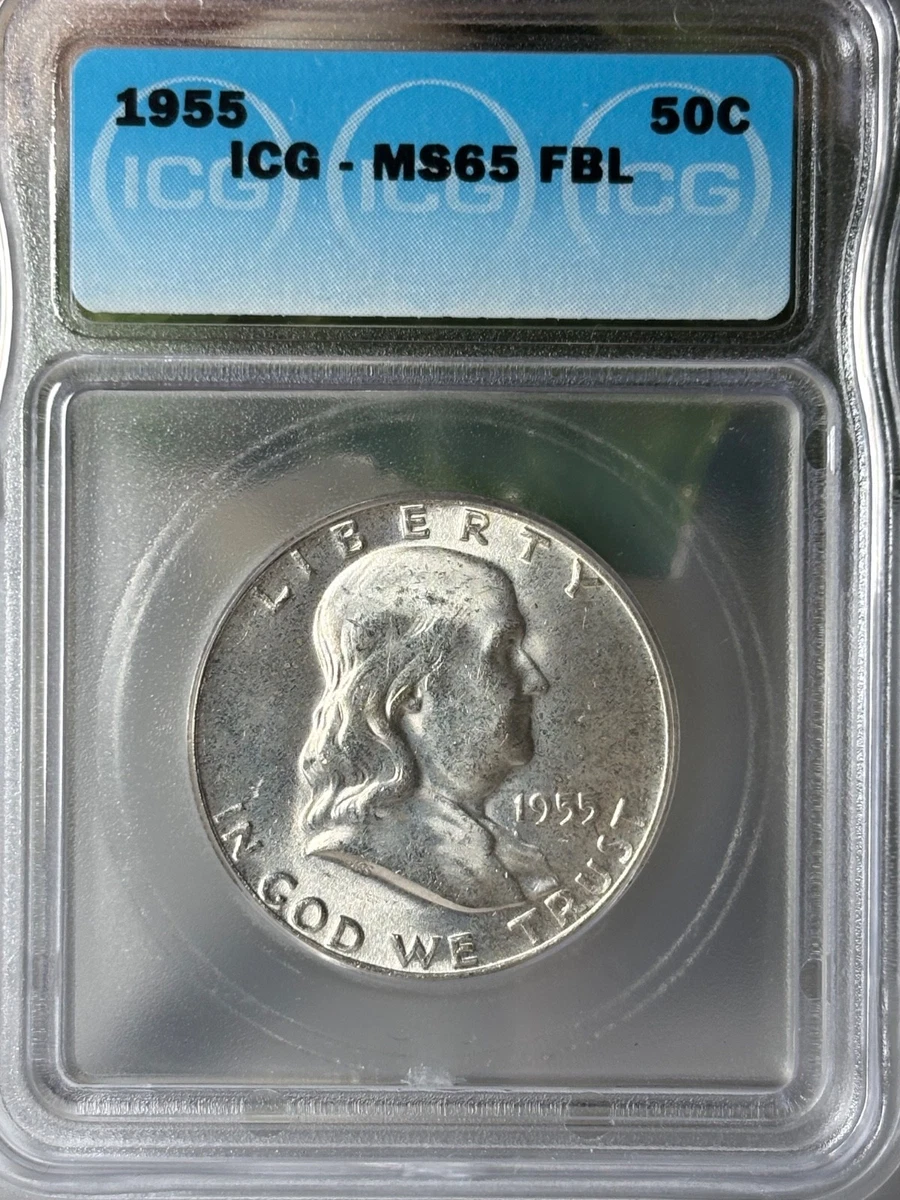 MS 65 Graded 1955 Franklin Half Dollars (1948-1963) for sale | eBay