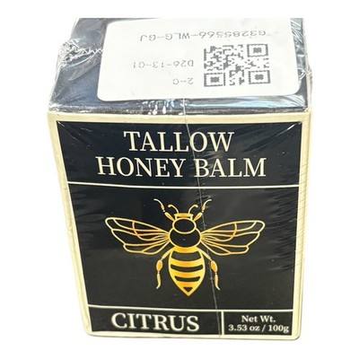 Tallow Honey Balm Citrus & Lavender Organic Face & Body Sealed NIB 3.53oz/100g