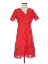 Elie Tahari Women Red Cocktail Dress 4