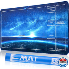 Biouai MTG Playmat for Magic The Gathering, Stitched, with Tube Case