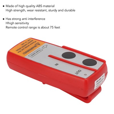 Red Universal Wireless Winch Remote Control Switch Electric Winch Controller