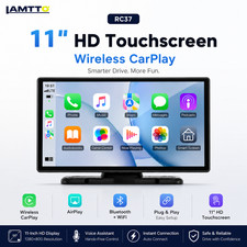 LAMTTO RC37 11" Wireless CarPlay Screen Portable Touchscreen Stereo AirPlay