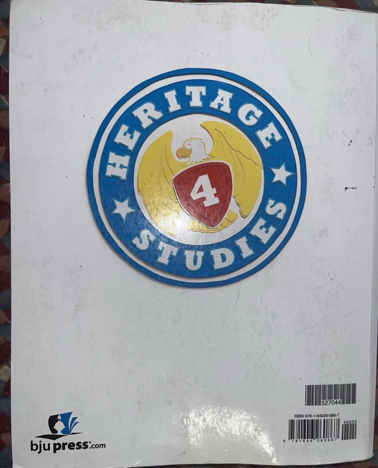 BJU Press, Heritage Studies 4 (3rd edition) Student Text- BJU 4th Grade History - Image 2 of 2