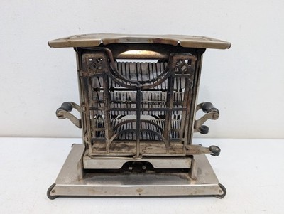 Antique UNIVERSAL 2 Sided FLIP TOASTER Landers Frary & Clark 20s Kitchen Gadget