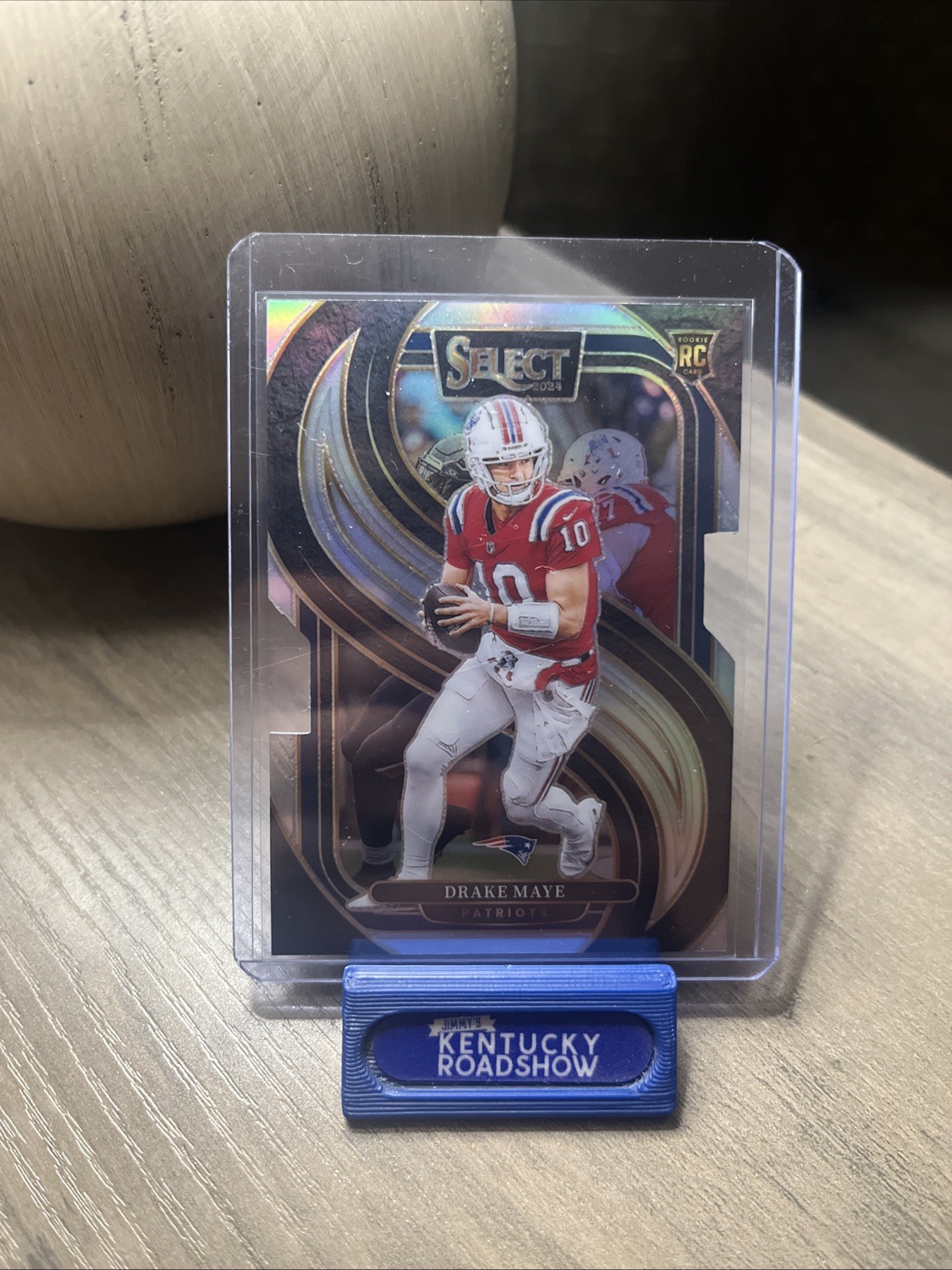 2024 Panini Select - Premier Level Drake Maye #113 Silver Prizm Die-Cut (RC)