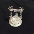 Blown Glass WISHING WELL Figurine ● Moveable part ● Hand spun glass ● Birds
