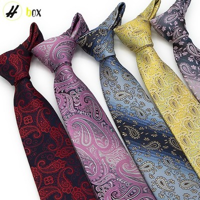 8 cm Herren Krawatten Paisley Jacquard Neujahr Party Formell Abschlussball Hochzeit Satin Seidig