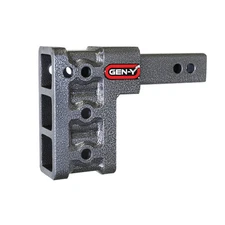 Gen-Y Hitch Mega-Duty Adjustable Steel 10K 5" Drop 2" Shank Receiver 1.5K GH-303