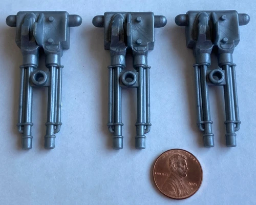 1986 vintage GIJOE cobra Night Raven vehicle GUNS LOT of 3 used RARE Hasbro jet