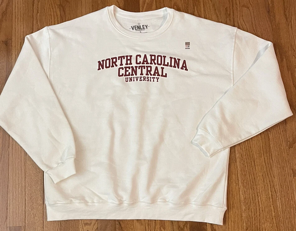 Men s North Carolina Central Eagles NCCU Venley Crew Fleece Sweatshirt Large