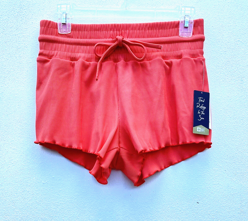 Salty Crew Beach Break Rib Swim Board Short Juniors Hot Coral Small code PP194 - Picture 4 of 4