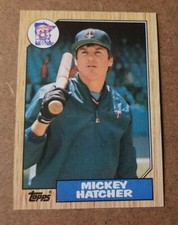 1987 Topps Minnesota Twins Baseball Card #504 Mickey Hatcher