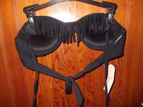 ARIZONA JEAN CO - TEEN - SWIM TOP - BLACK - SIZE SMALL (AC-22-265) - Picture 3 of 3