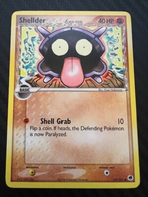 Pokémon TCG Shellder  EX Dragon Frontiers 63/101 Regular Common LP