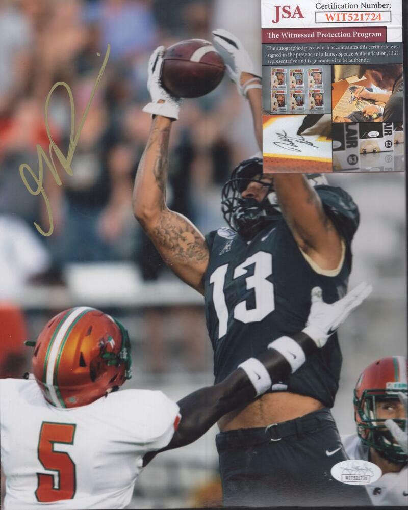 GABRIEL DAVIS CENTRAL FLORIDA/BILLS SIGNED 8X10 PHOTO JSA WIT521724 