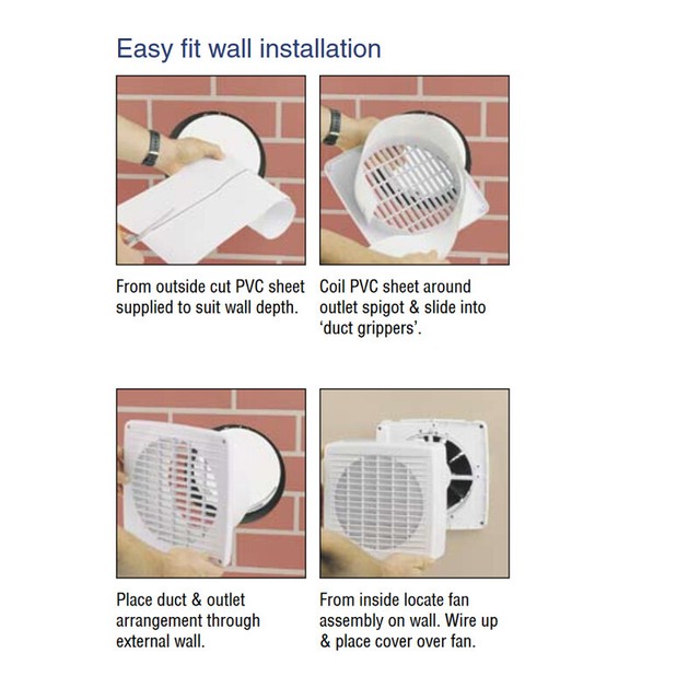 Clipsal by Schneider Electric Airflow 7107A Window Exhaust Fan Axial