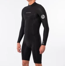 RIP CURL Men's 2mm D PATROL BZ L/S Spring Suit - BLK - Medium- NWT