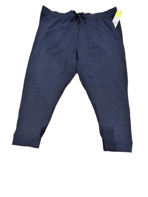 	Men's Big Soft Gym Pants - All in Motion Navy 3XL, Blue