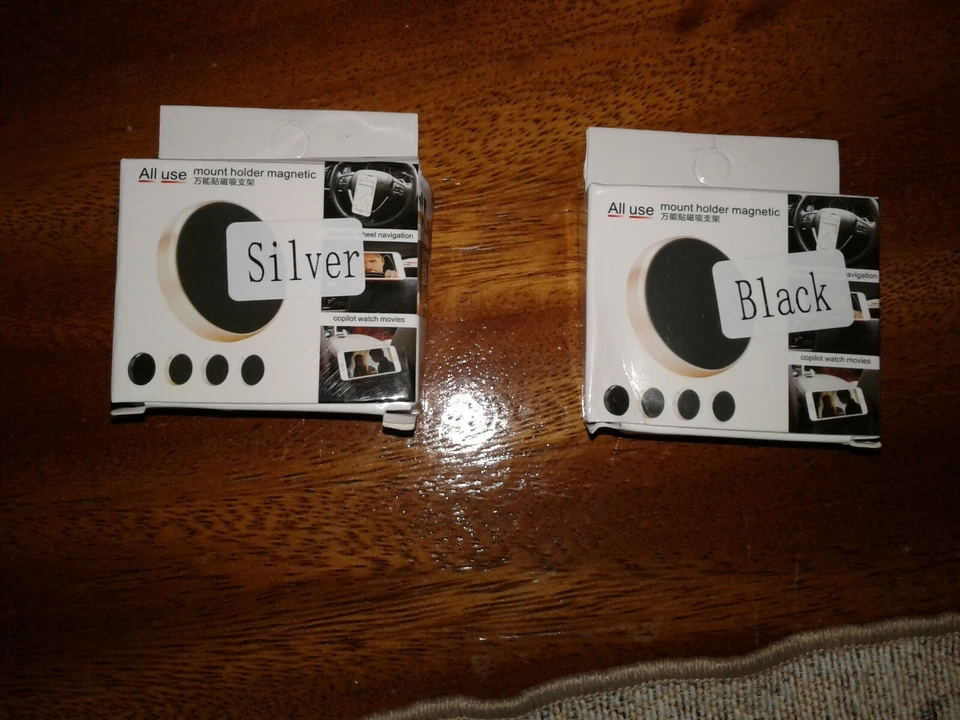 2Magnetic Car Mount Holder Bracket Cradle iPhone X87 Plus UVRSL Galaxy BLCK/SLVR - Image 4 of 4