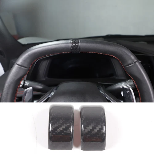 Real Dry Carbon Fiber Full Interior Dash Trim Cover Set Fits Corvette C8 2020-25 - Picture 21 of 113