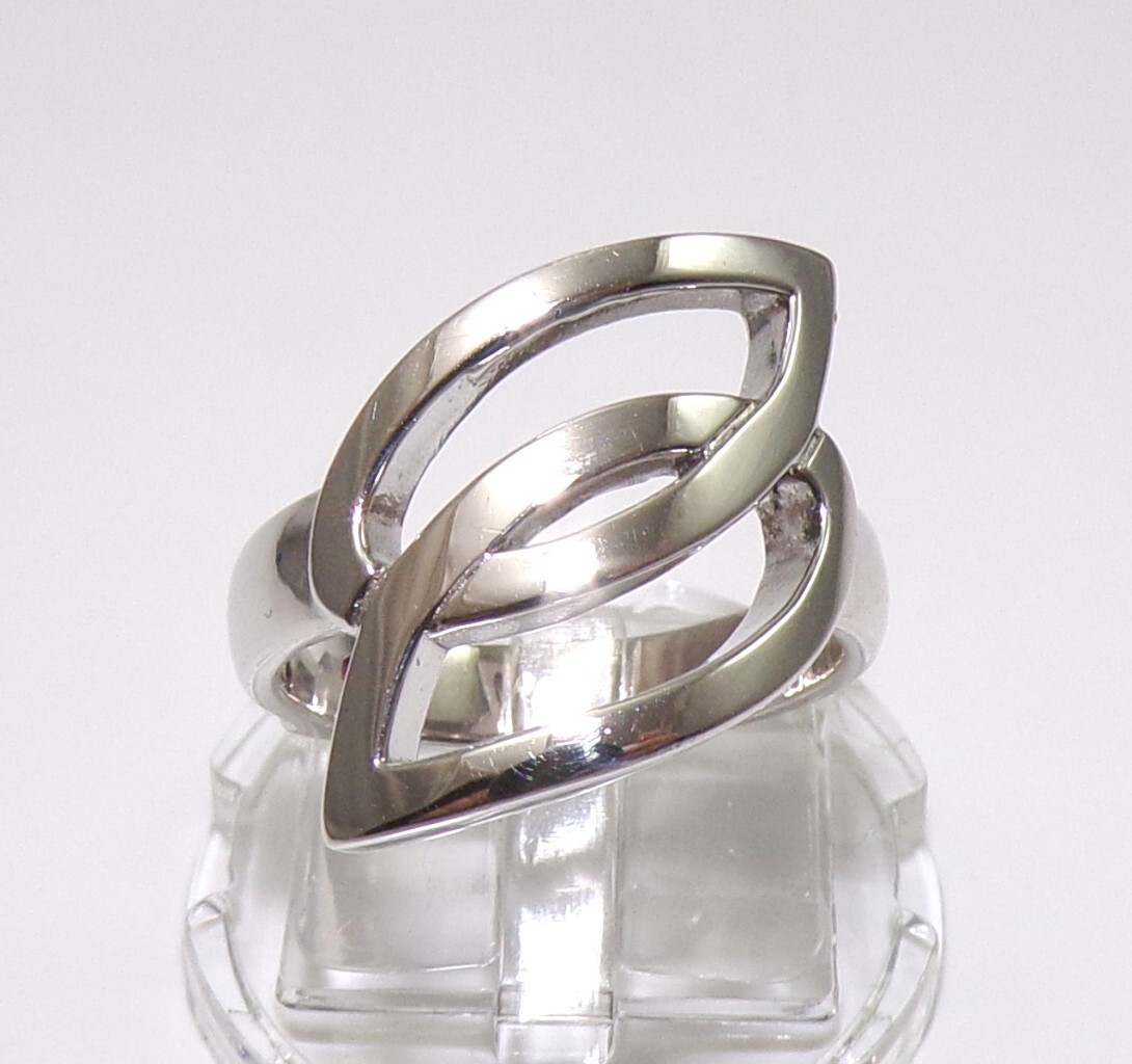 Elle Sterling Silver Ruby Knot Abstract Modernist… - image 1