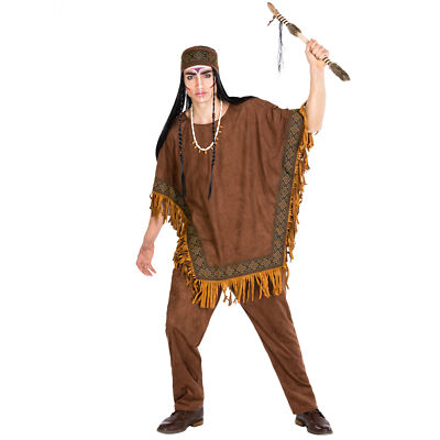 Männerkostüm Indianer Häuptling Apache Western Wilder Westen Fasching Indianerin