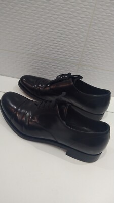 Prada Mens Leather Lace Up Oxford BLACK Size 10 | eBay