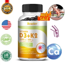 Vitamin D3&K2, Vit D and K Supplement Joint&Heart Immune Health