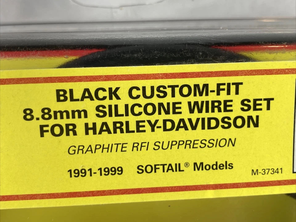 Accel - 172089K - Juego de cables de bujía de ajuste personalizado 8,8, 91-99 Softail Harley Nuevo de Lote Antiguo Foto 3 de 4