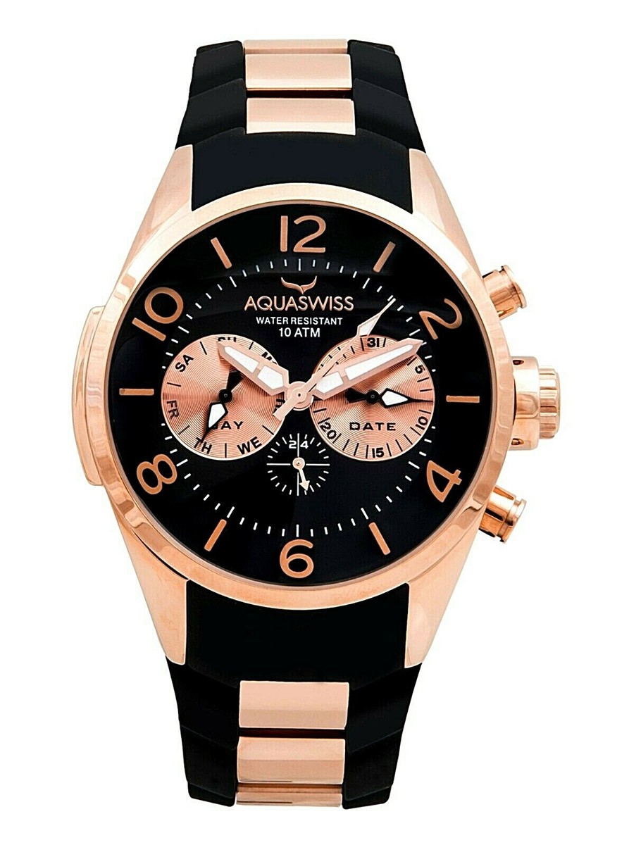 AQUASWISS Unisex Trax 5H Brand New Swiss Movement 24-Hour