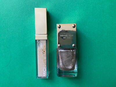 Michael Kors  Brilliant Gold 24k Nail Lacquer + lip gloss two NEW products