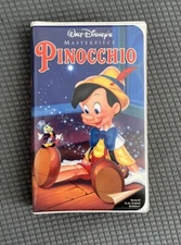 Disney Pinocchio Clamshell VHS Movie 1993 Clam Shell Artwork Masterpiece #239