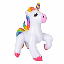 24" Emoticon Unicorn Inflatable - Inflate Blow Up Toy Party Decoration