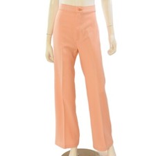 70s Vintage Levi's Pastel Peach Rib Cage Flare Leg Pants Womens XS 2 High Waist