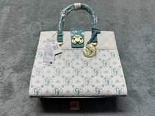 NEW Disney Grand Floridian Loungefly Satchel Tote Bag White Blue Mickey Mouse