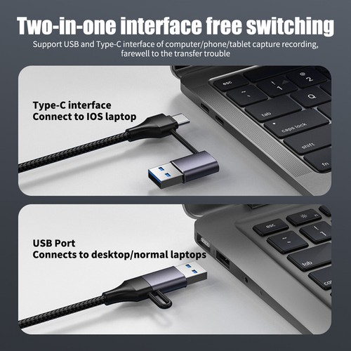 USB C to Ethernet Adapter Type-C USB 3.0 to RJ45 Network LAN 1G Gigabit 1000Mbps - Picture 5 of 12
