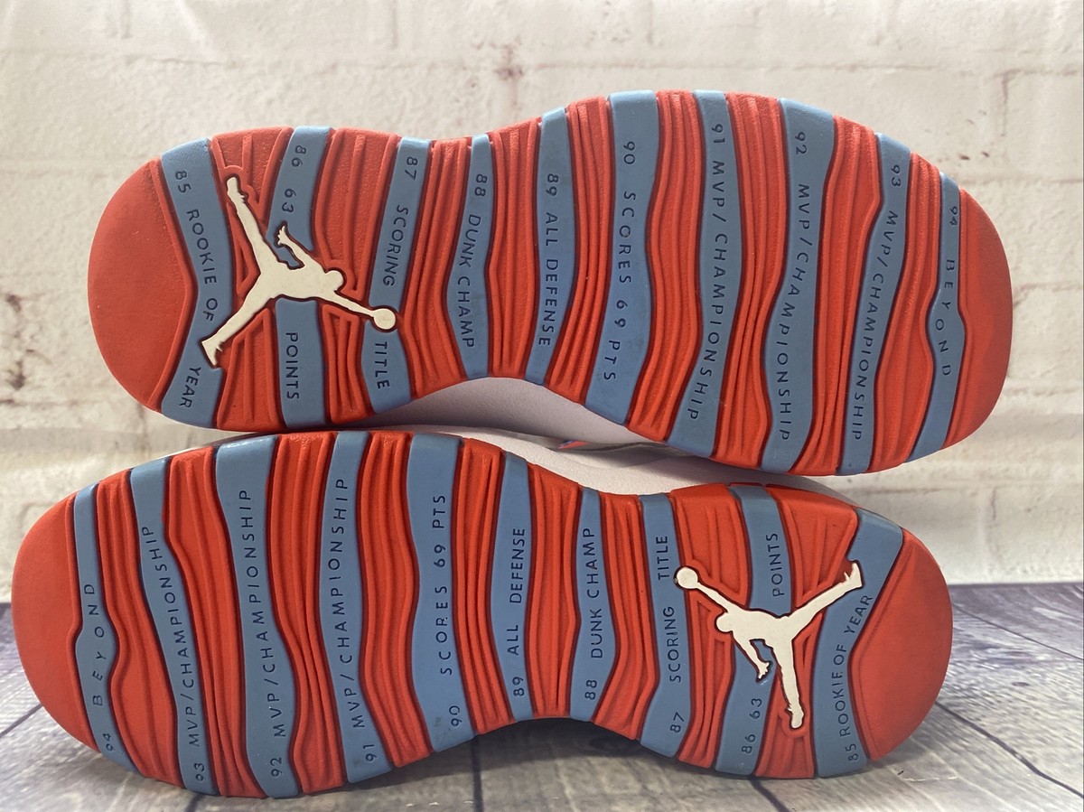 Nik Air Jordan 10 Retro Chicago Flag Shoes 310805-114 Men's