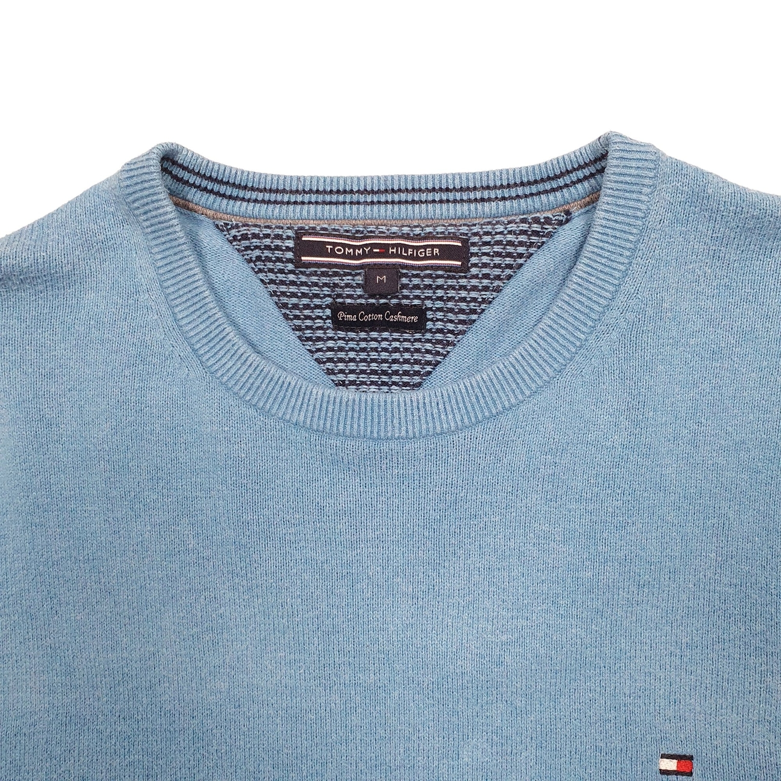 TOMMY HILFIGER Crewneck Knit Jumper Sweatshirt Mens M image 2