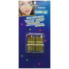 6 SCHMINKSTIFTE # Halloween Karneval Make Up Clown Schminke Farbe Kostüm Party