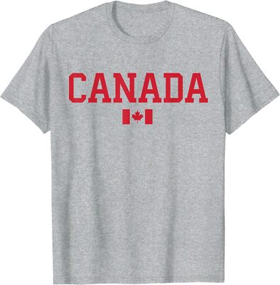 Canada Flag Red Maple Leaf Flag Canada Day Gift Unisex T-Shirt