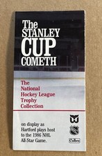 The Stanley Cup Cometh NHL Complete Trophy Collection Pocket Brochure - 1986