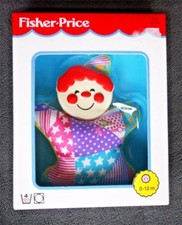 VINTAGE FISHER PRICE RATTLE 1989 : SOFT SHAKES. MINT BRAND NEW IN BOX, OS