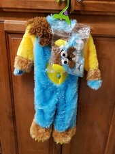 Furry Blue Monster Costume Toddler 6-12 months