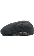 Men Breathable Mesh Flat Cap Ivy Gatsby Newsboy Beret Irish Cabbie Hat