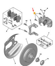 Peugeot 208 MK1 A9 Bremssattel hinten links 1651757380