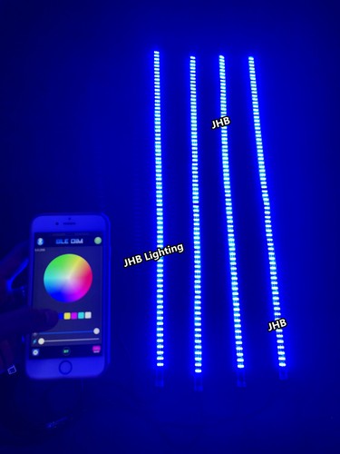 JHB 4PCS 6.5FT TRIPLE ROW Remote APP CHASING Flow Underglow LED Strips Lights - Bild 19 von 19