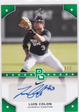 Luis Colon 2015 Leaf Perfect Game Green Autograph 1/3 SSP